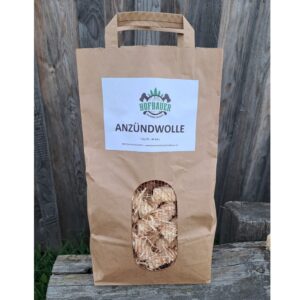 Anzündwolle im Papiersack<br>1 kg